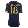 Maillot de Supporter Real Madrid Tchouameni 18 Extérieur 2023-24 Pour Enfant